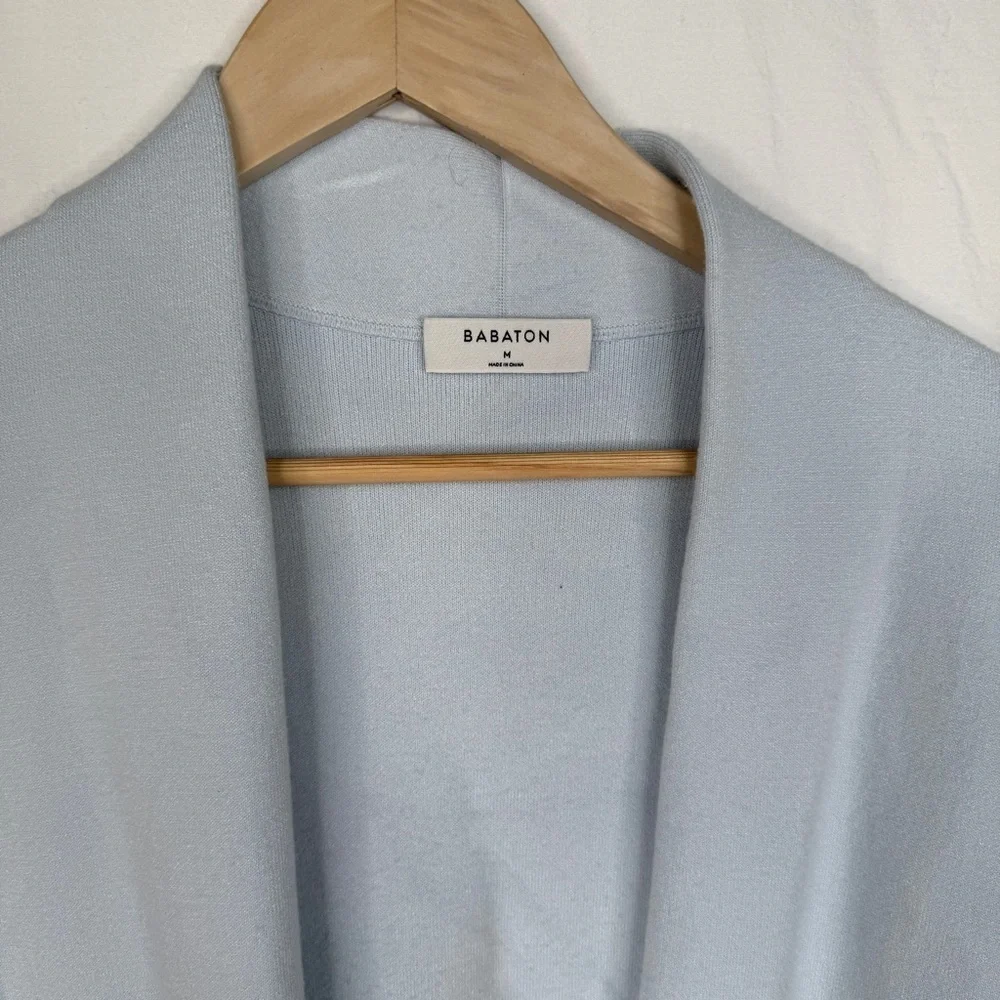 Babaton Ty Cardigan Long Sky Blue Medium